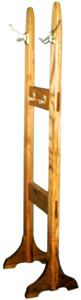 teak coat rack