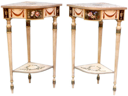 painted corner tables